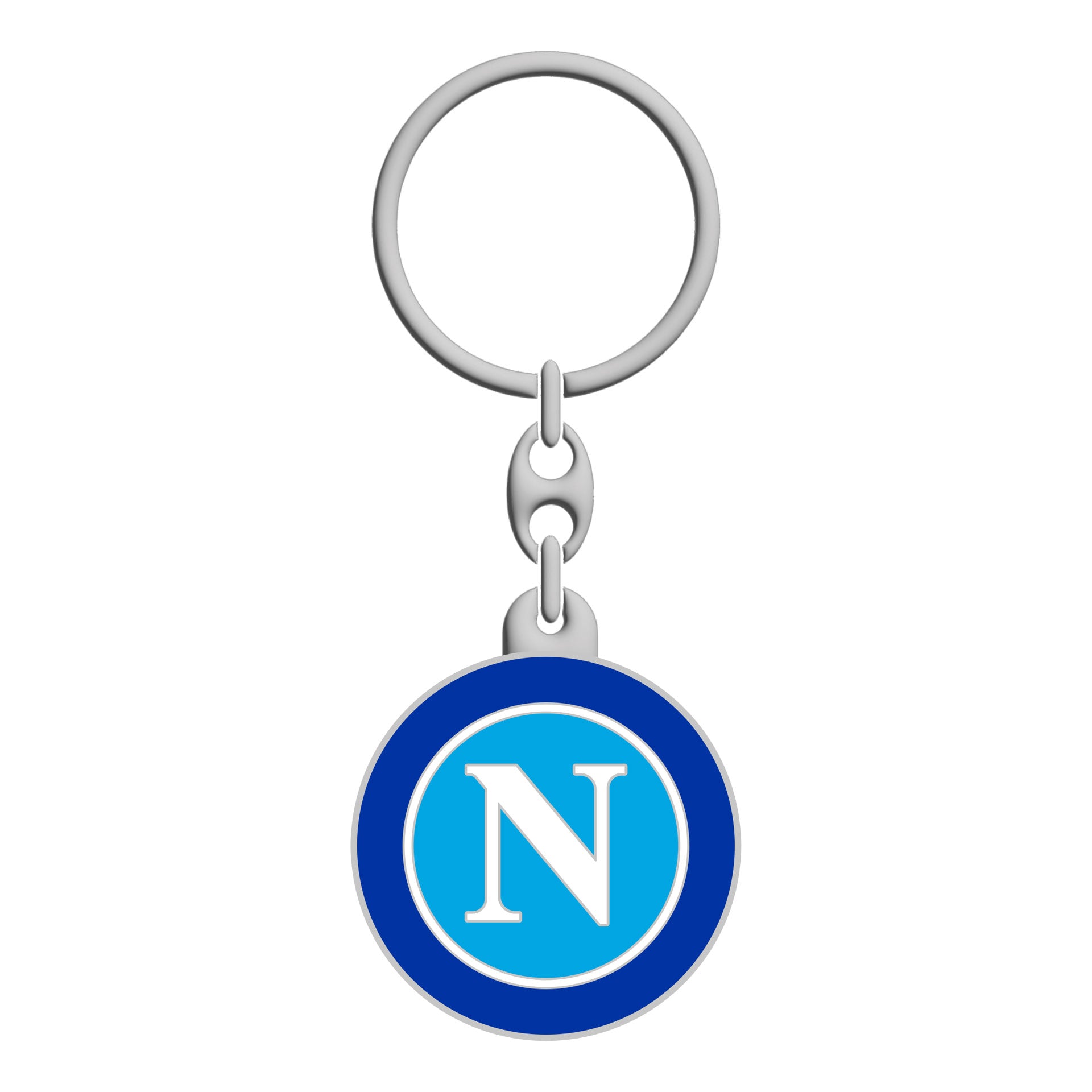 Gemelolandia Portachiavi Rettangolare Con Bandiera Del Napoli – 4,5x2,5 Cm, Regalo Originale E Pratico